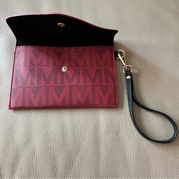 New 4pc MKF COLLECTION MODERN TOTE HANDBAG SET Marimar M Signature Mia K Red/Bl - Picture 13 of 15